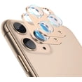 thumbnail image 1 of Camera Lens Protector for iPhone 11 Pro/iPhone 11 Pro Max, Aluminum Alloy Lens Protective Ring - Golden, 2 Pcs, 1 of 7