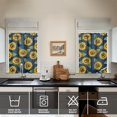 thumbnail image 3 of Bohemian Farmhouse Curtains 36 Inch Short - 3 Panel Vintage Floral Set with Wildflowers & Sunshine, Rod Pocket Window Drapes Rustic, 3 of 5