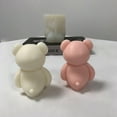 thumbnail image 3 of 3D Sitting Bear Silicone Mold Candle Soap Making Mould Chocolate Candy Decorating Tool Supply, 3 of 6