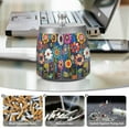 thumbnail image 6 of Yayeee Ashtray with Lid for Cigarette Smokeless Stainless Steel Home Ash Holder, Blue Colorful Flowers, 6 of 7