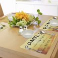 thumbnail image 3 of Ambesonne Yellow Place Mats Set of 4, Message Family, Standard Size, Yellow Marigold Black, 3 of 5
