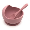 thumbnail image 1 of Silicone Baby Bowls With Suction First Stage, Silicone Bibs, Baby Led Weaning Spoons, Infant Tableware, Toddler Dinnerware, Baby Feeding Set, 1 of 6