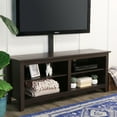 Manor Park Wood Media Storage TV Stand with Mount for TVs up to 65
