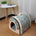 thumbnail image 3 of Cama nido/sofá para gatos, suave y cálida para invierno, casa portátil tipo iglú para gatos, mini cama para perros pequeños, cama para gatos, gatitos, cachorros y conejos., 3 of 5
