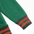 thumbnail image 6 of AACA Men's Varsity Patch Hoodie, Colorblock Pullover Sweatshirt for HBCU Pride, Charcoal/Red Line, 6 of 7