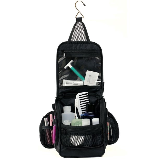 NeatPack NeatPack Compact Hanging Toiletry Bag, Black