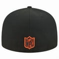 thumbnail image 4 of Men's New Era Black Cincinnati Bengals Tri-Hit 59FIFTY Fitted Hat, 4 of 5