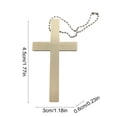 thumbnail image 3 of AYktou Wooden Cross Pendants Ornament, 1.2×0.2×1.8 Inch Charms Keychain Easter Decoration Supplies DIY Handmade Decorative Mini Wooden Pendants Gift for Bag Hanging Keychain Wall, 3 of 6