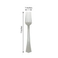 thumbnail image 2 of Balsa Circle 25 Pieces 7" Silver Disposable Plastic Forks Reception Silverware, 2 of 8