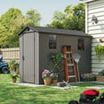 thumbnail image 2 of Patiowell 4x8 Resin Shed for Outdoor, Garden tool Storage Shed with Design of Lockable Doors, Tool Storage for Garden, 2 of 8
