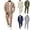 Khaki, variant on Men's 2 Piece Outfits Sets Long Sleeve Corduroy Shirt Shacket and Pants with Pockets Causal Autumn Winter Tracksuit Loungewear