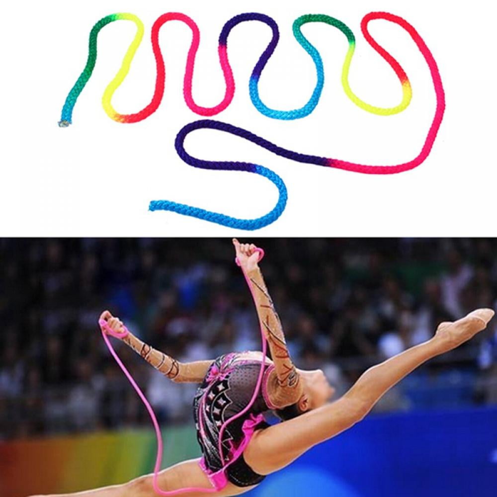 Multicolor rhythmic gymnastics rope 
