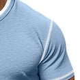 thumbnail image 5 of KyCheLot Mens Comfy Business Tee Layered Color Block Short Sleeve Lightweight Pullover Casual Shirts, 5 of 5