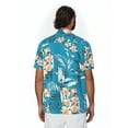 thumbnail image 4 of Havanera Men's and Big Men's Floral Short Sleeve Printed Button-Down Shirt with Texture, Sizes S-5XL, 4 of 8