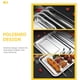 thumbnail image 5 of BRIGHTFUFU 10 piezas de acero inoxidable Alimento para servir bandeja de placa multifunción Comida de comida para alimentos, 5 of 7