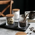 thumbnail image 3 of EIMELI Glass Storage Jar Snack Containers Cookie Airtight Coffee Dog Treat Mini Jars with Bamboo Lids, 3 of 6