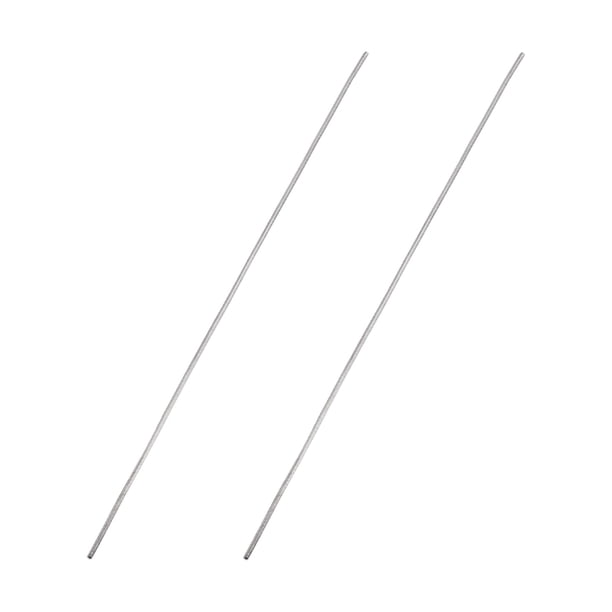 Varilla redonda sólida de acero inoxidable 304 de 1mm x 100mm para manualidades - 2 piezas