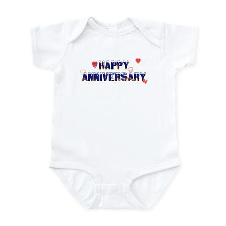 

CafePress - Happy Anniversary Melt Infant Bodysuit - Baby Light Bodysuit Size Newborn - 24 Months