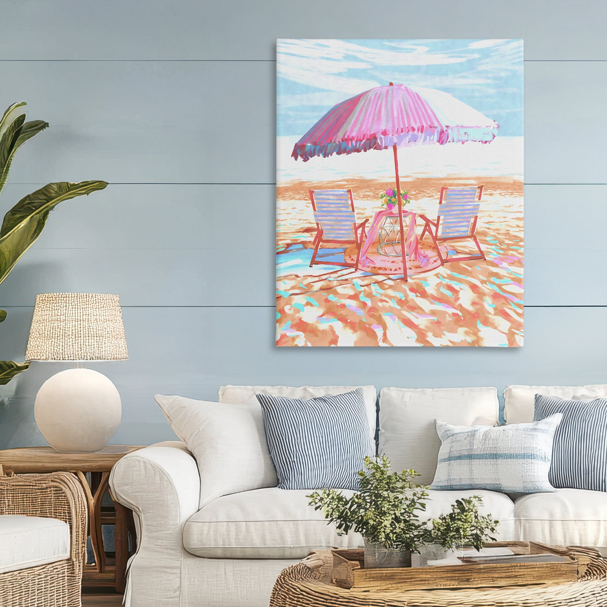 Stupell Industries Seaside Summer Picnic For Two Canvas Wall Art, design by Ziwei Li