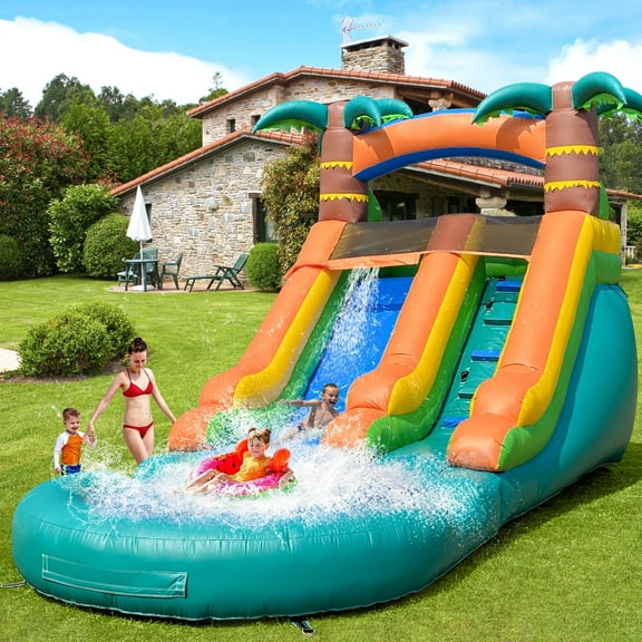 Connsann Safari Inflatable Water Slide, Commercial Use, Outdoor, 21' x 9'