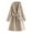 Khaki, variant on Patlollav Womens Woolen Coats Solid Color Loose Long Sleeve Hooded Casual Coat/Jacket