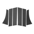 thumbnail image 1 of 6 Piezas de moldura de ventana del pilar de la puerta para Mitsubishi Outlander Sport ASX 2011-2019 Patrón de fibra de carbono negro Exterior Etiqueta anti rasguños Cubierta de postes del pilar, 1 of 1