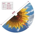 thumbnail image 3 of Yiaed Sky Golden Sunflower Field Print Christmas Tree Skirt , Tree SkirtsTree Mat for Christmas Winter Holiday Indoor Decorations-30", 3 of 7