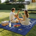 thumbnail image 4 of You Are My Sunshine Outdoor Rug for Patio/Deck/Porch, Non-Slip Large Area Rug 3 x 5 Ft, Yellow Sunflowers Cute Bees Heart Blue Indoor Outdoor Rugs Washable Area Rugs, Camping Rug Carpet Runner, 4 of 8