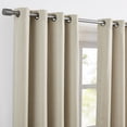 thumbnail image 7 of SUNSHIELD ESSENTIALS Tattersol Blackout Curtains for Living Rooms, Single Curtain Grommet, 50" x 84", Linen, 7 of 7