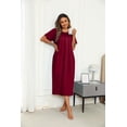 thumbnail image 2 of Ekouaer Women's House Dress with Pockets Long Nightgowns for Women House Dress Moo Moos for Women, 2 of 6