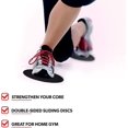 thumbnail image 4 of Discos deslizantes Core Sliders - Uso de doble cara en alfombras o pisos de madera dura - Equipo de fitness (2 piezas, negro) TUNC Sencillez, 4 of 5