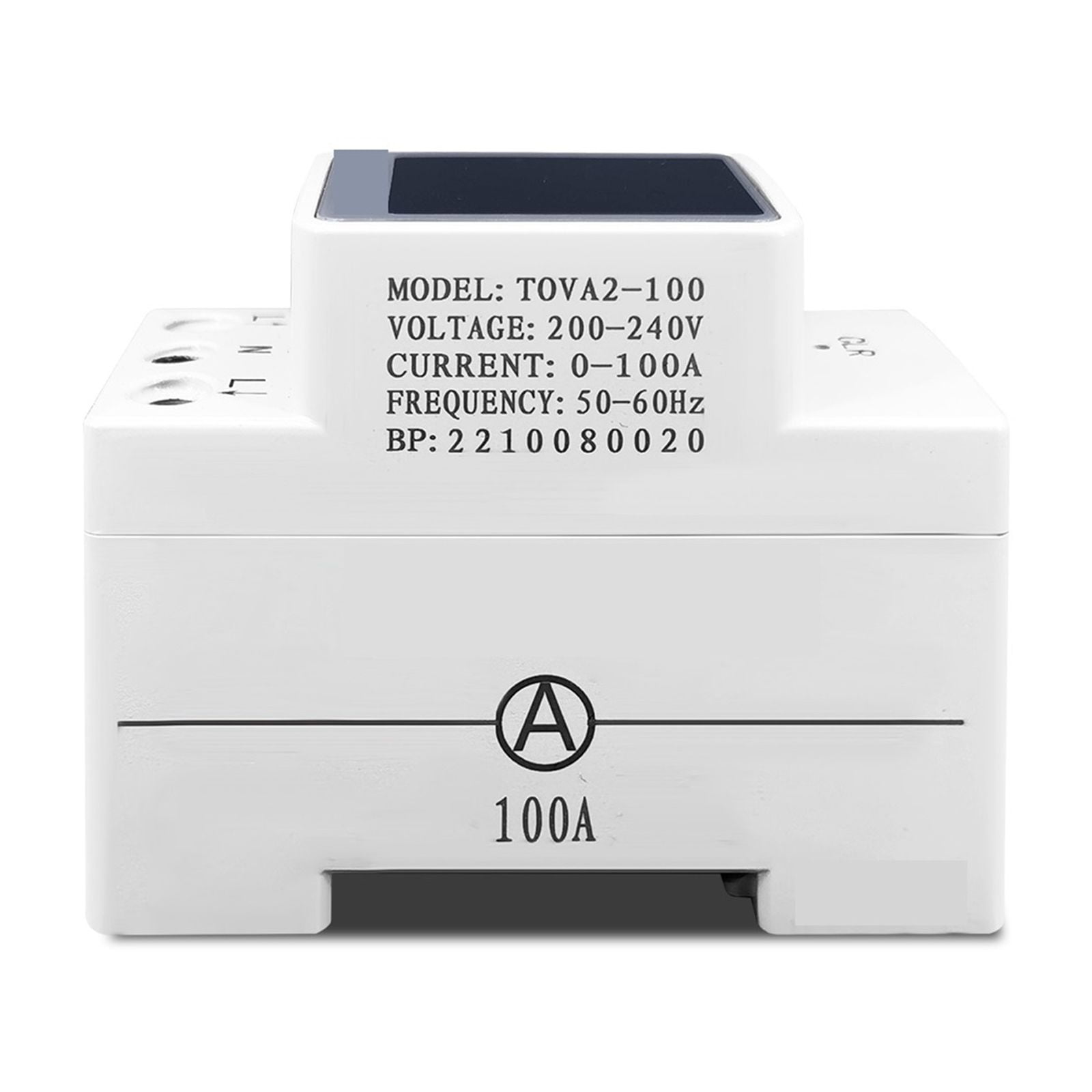 4IN1 Din Rail AC 100A Voltage Current KWH Electric Energy Monitor Meter Voltmeter Ammeter Wattmeter ,Easy to Install