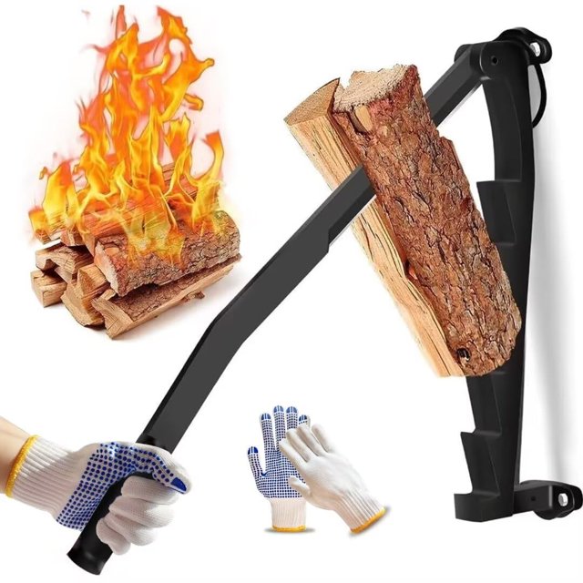 Cortador de leña manual Kindling Splitter Vdsfand para montaje en pared