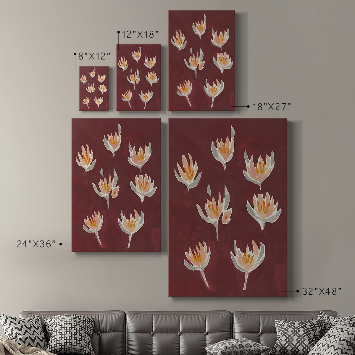 Pink Potpourri I Premium Gallery Wrapped Canvas - Ready to Hang