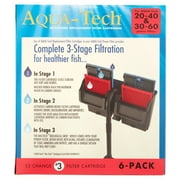 Aqua-Tech EZ-Change Replacement #3 Aquarium Filter Cartridge, 6 pack