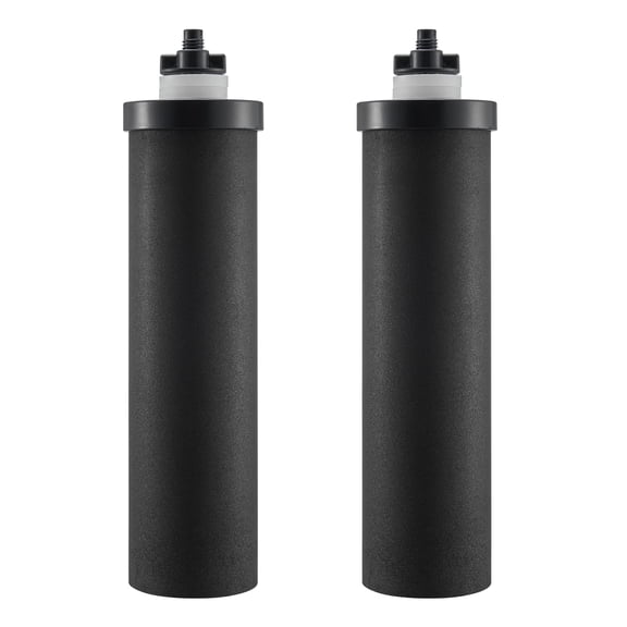 VEVOR Water Filters Replacement, Purification Elements, Activated Carbon Replacement Filters, Easy to Replace Water Filter, Gravity Water Filter System, Compatible with Most Brands, Pack of 2, Black