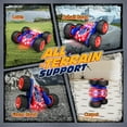 thumbnail image 5 of Tecnock Spider Remote Control Car, 2.4GHz RC Cars with USB-C Easy Charging, 4WD Double Sided 360° Rotates & Flips RC Stunt Car, Toys Gift for Boys and Girls Ages 6-8, 8-12, 5 of 8