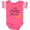 thumbnail image 3 of Inktastic I Love My Family to the Moon and Back Boys or Girls Baby Bodysuit, 3 of 5