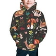 thumbnail image 5 of Kll Unisex Kids Boys Girls Hooded Pocket Pullover Hoodies-Mushroom With Snails, 5 of 9