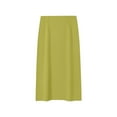thumbnail image 4 of UJNDER Women's Pencil Skirt Mid Length Slim Fit Stretchy Work Skirt High Waist Bodycon Elegant Formal Womens Skirts Light Green XXL, 4 of 4