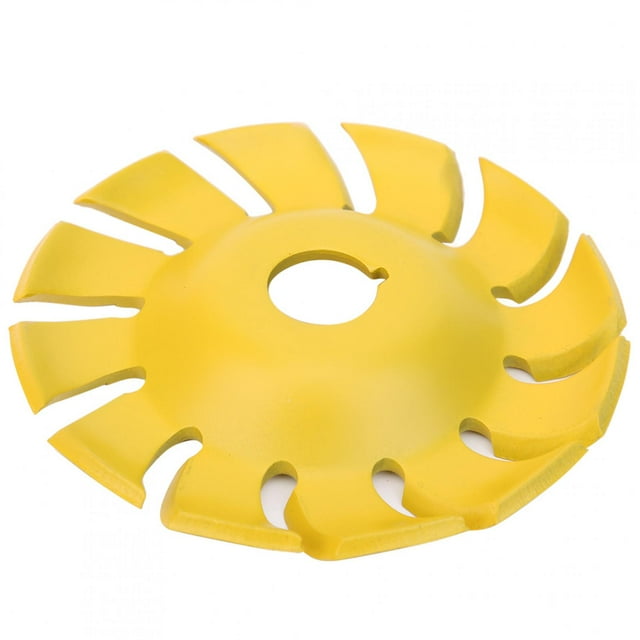 Disco de rejilla de madera con dientes, disco de corte de madera, dientes amarillos, disco moldeador de madera, disco de tallado de madera con dientes, rendimiento inigualable