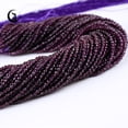 thumbnail image 2 of Cuentas de amatista morada de alta calidad de 2 mm y 3 mm, espaciador de cristal facetado redondo hidrofílico, pulsera de cuentas de vidrio, fabricación de joyas DIY, 5 hebras, 2 of 5