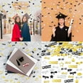 thumbnail image 2 of hejhncii Graduation Celebration Confetti Glittering Gold Black Blue Decoration Supplies, 2 of 8