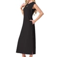 thumbnail image 6 of MINTREUS Nightgowns for Women Sleeveless Maxi Long Lounge Dress Lightweight Nightshirt with Pockets, 6 of 7