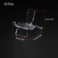 thumbnail image 2 of Unique Bargains 10pcs Acrylic Stand Displays Base Transparent 2.95"x2.36"x2.56", 2 of 5
