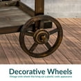 thumbnail image 5 of Sunnydaze Country Market 33.75" x 21.75" x 49.25" Charred Fir Wood Flower Cart Plant Stand, 5 of 15