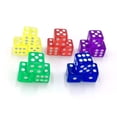 thumbnail image 4 of SHISUYAN 50 Pcs Colorful Transparent Dice Acrylic Entertainment Dice Board Games Toy for Night Bar KTV (Random Color), 4 of 8