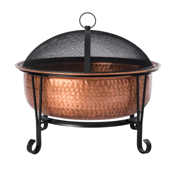 Fire Sense Palermo Cooper Wood Burning Fire Pit Walmart Com Walmart Com