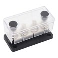 thumbnail image 2 of pitrice Power Distribution Block Bus Bar Professional Power Distribution Block Terminal Blocks with Cover Portable Terminal Car Boat High Current Wiring Stud Black, 2 of 7