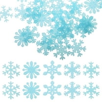 Mobestech Christmas Wall Decoration Snowflakes Blue Plastic 50Pcs
